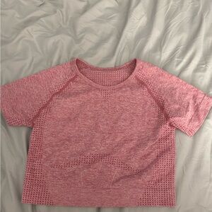 Pink workout top